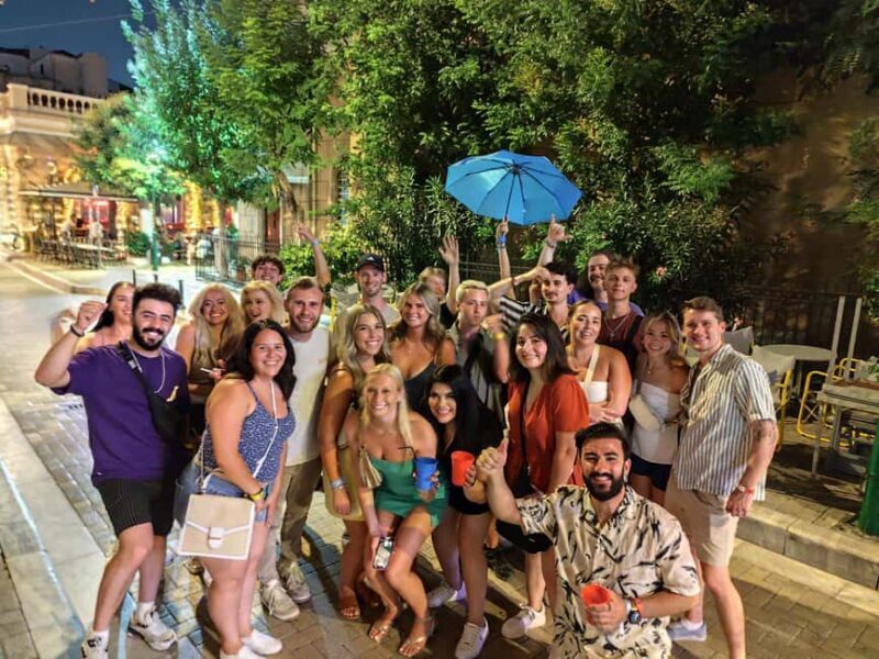Athens Pub Crawl with 1hr Open Bar & VIP Nightclub Access - Key Points