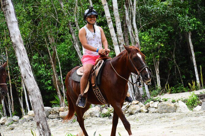 ATV (shared), Horse Back Riding, Ziplines, & Cenote from Cancún - FAQ