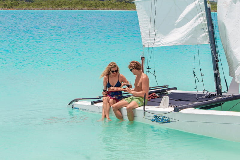Bacalar: Catamaran Private Sailing between Mangroves - Connecting with Nature & Relaxing Comfort