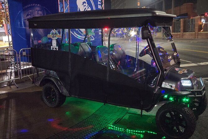 Bar Crawl on a Rollin Disco Ball Golf Cart in Charlotte - Karaoke on the Move