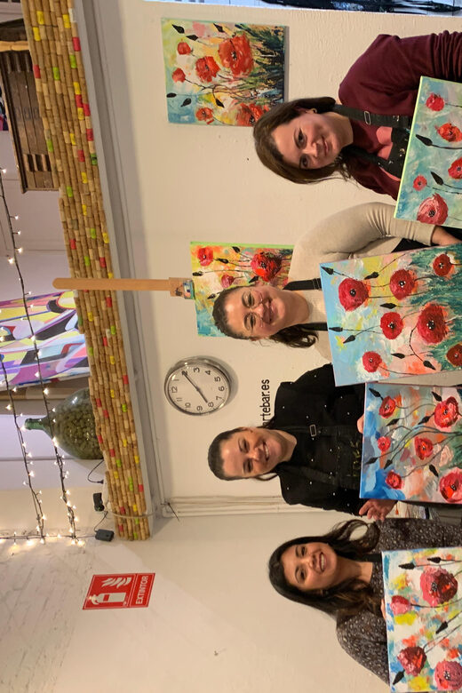 Barcelona: Learn to paint, sip wine, enjoy snacks & music - What Do You Actually Do During the Class?