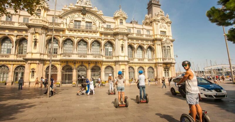 Barcelona: Old Port and Gothic Quarter Guided Segway Tour - Key Points