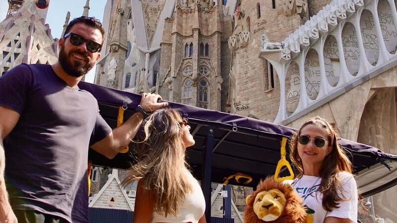 Barcelona: Private Hop-On Hop-Off Lion Tuk Tuk Tour - Key Points