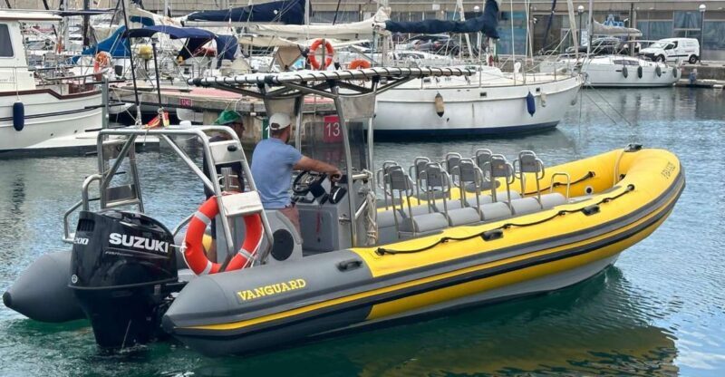 Barcelona: Speed boat skyline view - Barcelona: Speed boat skyline view – A thrilling way to see the city