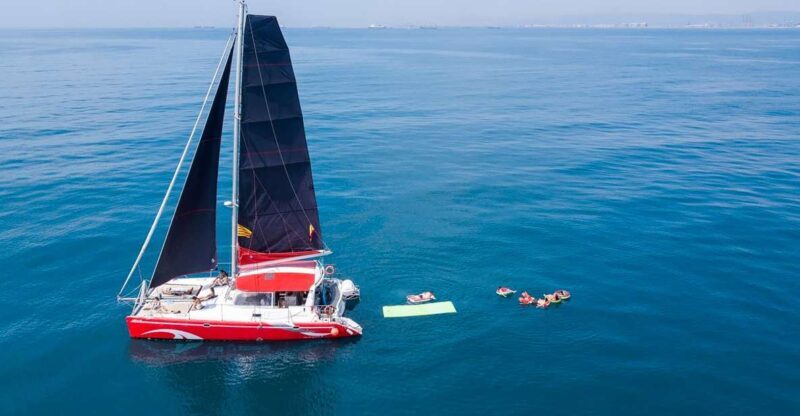 Barcelona: Sunset or Day Catamaran Cruise with Tapa & Drink - The Swimming & Relaxation Element