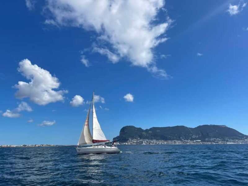Bay of Gibraltar sail tour with huge ships, dolphin spotting, tapas & drinks - Setting Sail in the Bay of Gibraltar