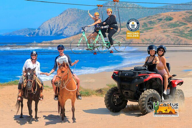 Beach ATV Adventure + Free Horseback Ride + Sky Bike Experience - Key Points