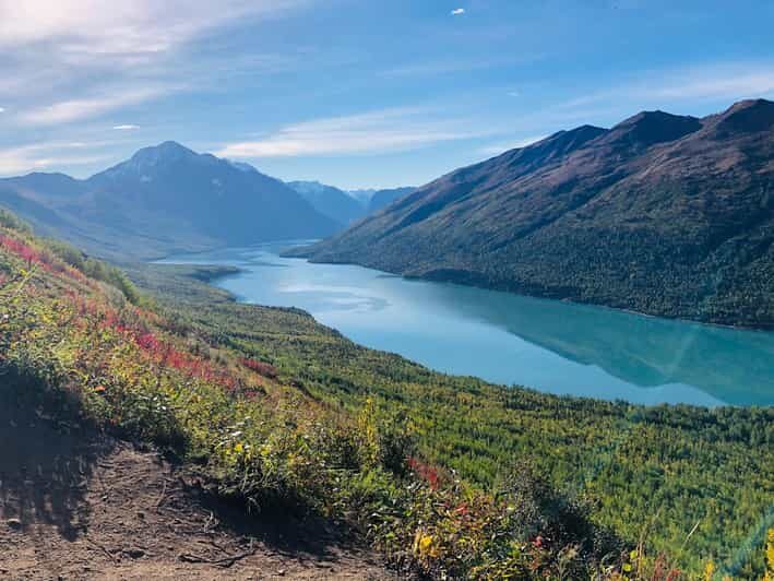 Beautiful nature around Anchorage Waterfall, Lake, Mountains - Key Points