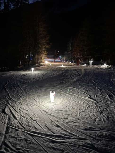 Beginner's night ski lesson - Argentière - Key Points