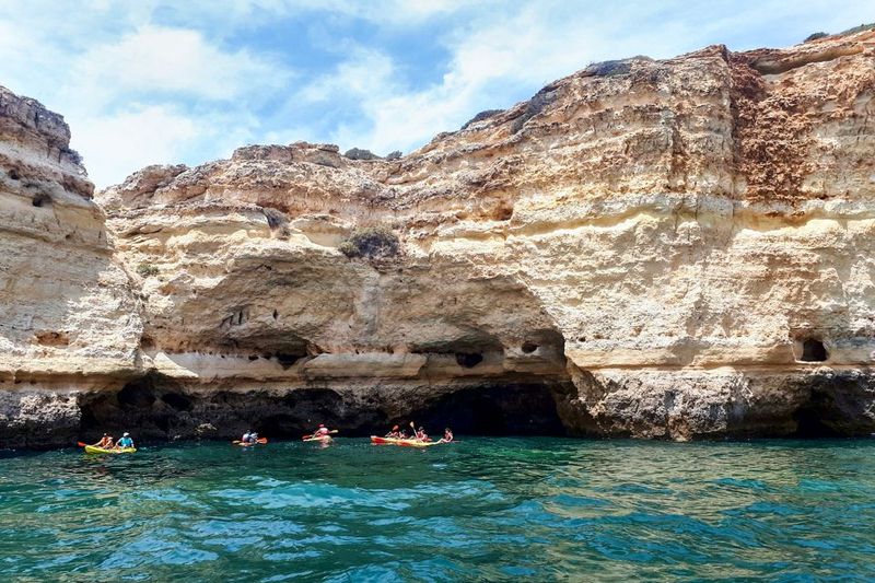 Benagil: Benagil Caves and Secret Spots Guided Kayaking Tour - How tides and weather change your exact experience