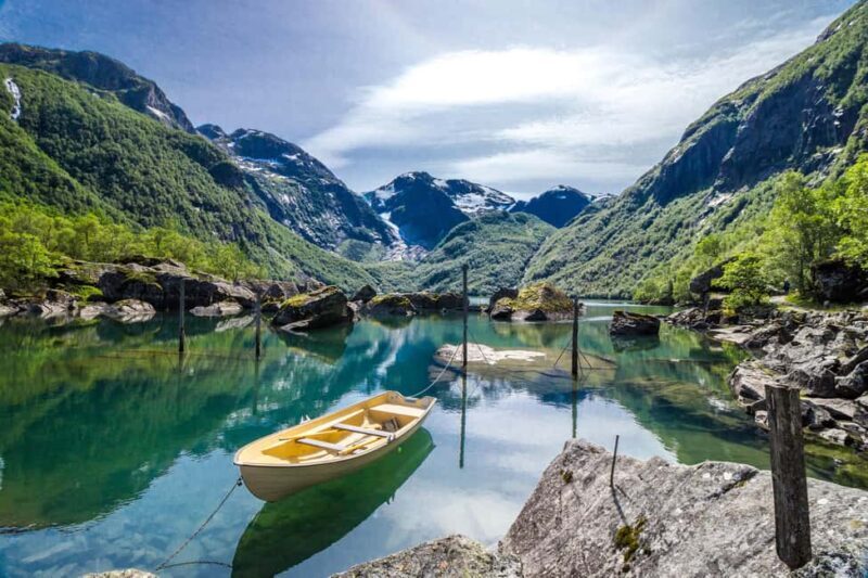 Bergen: Bondhus Glacier Lake & Rosendal Guided Day Trip - Key Points