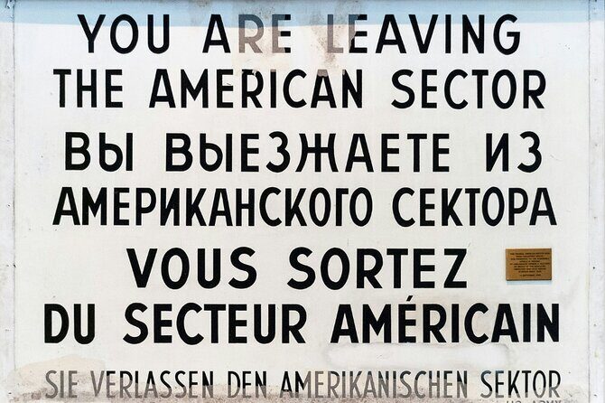 Berlin Wall Tour - Tears, Tunnels and Triumphs (Small Group) - Key Points