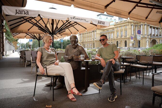 Best of Zagreb! Self-guided Waking tour Sit&Meet Croatian greats! - King Tomislav Square