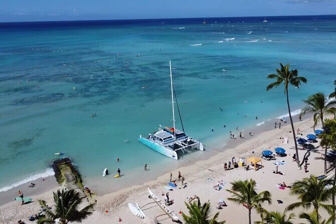 Board from Waikiki Beach for a scenic Sunset Sail on the Hwea - Introduction