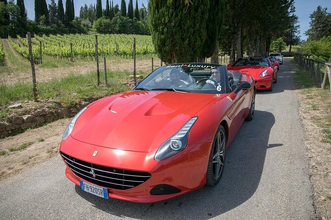 Bolgheri / Volterra / Florence-Tour in Ferrari - Key Points