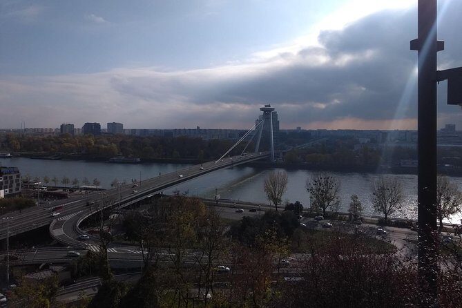 Bratislava walk tour with bonuses and castle 3 + Tip, kids free - Strolling Down Obchodná Street and Visiting Iconic Statues