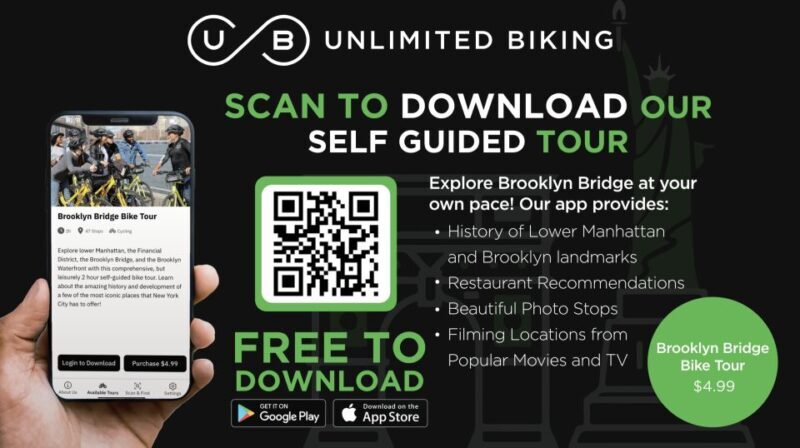 Brooklyn Bridge Self-guided Bike Tour App - Audio + Written - FAQ