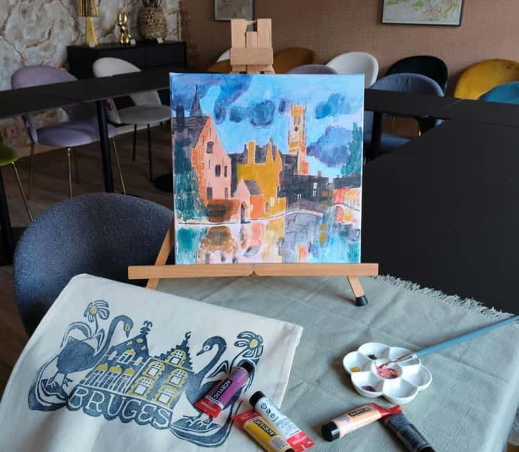 Bruges: Paint and Sip with Champagne and Chocolate - Key Points