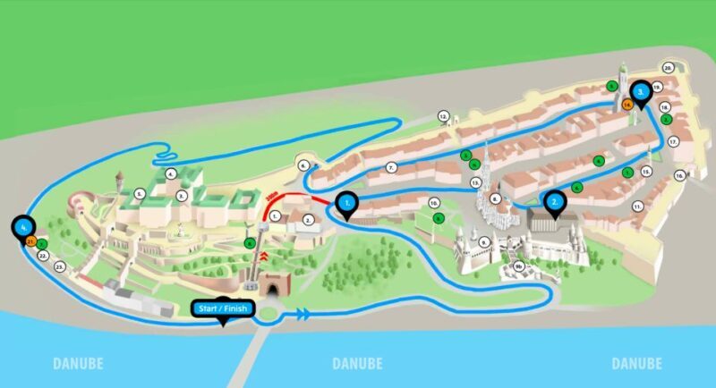 Budapest: Official Buda Castle Electric Hop-On Hop-Off Bus - The Landmarks and Stops