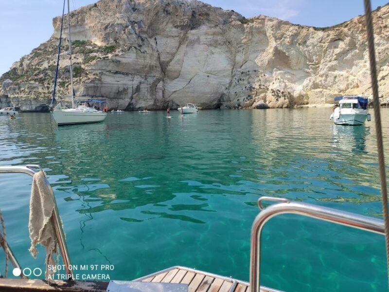 Cagliari gulf boat tour, sailing, snorkeling and drink. - Key Points