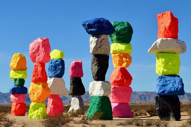 California Desert, Seven Magic Mountains and Las Vegas Sign - A Closer Look at the Tour Experience