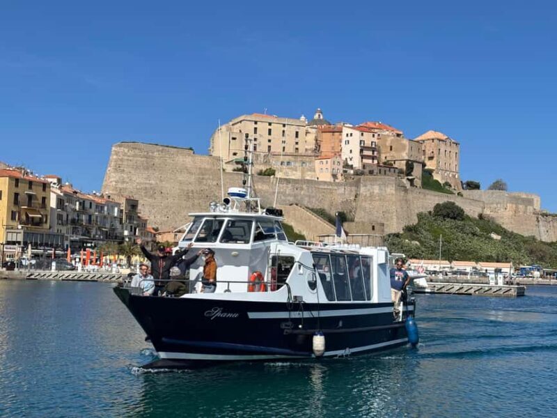 Calvi: Guided boat tour for 48 people to Scandola and Girolata - The Sum Up