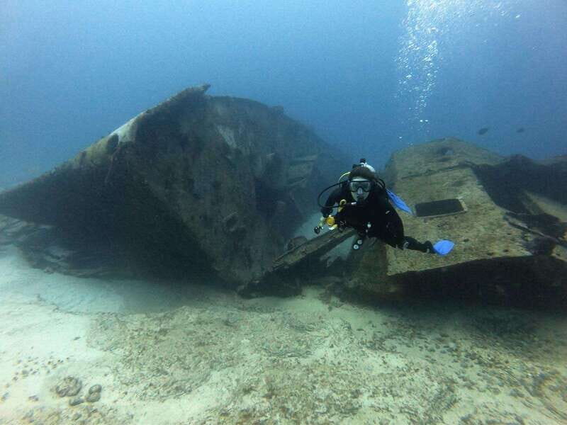 Cancun 2 Dives Shipwreck C55 or C58 & Reef -Certified Divers - Key Points