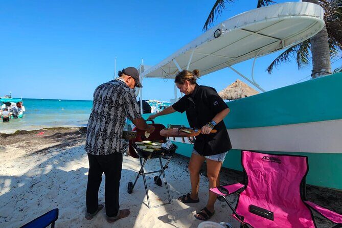 Cancun Beach Seafood Barbecue Class in a Kombi - The Experience in Detail