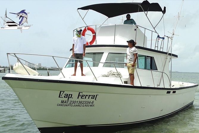 Cancun fishing charter if you don't fish you don't pay 46ft yacht 12pax 25P14 - FAQ