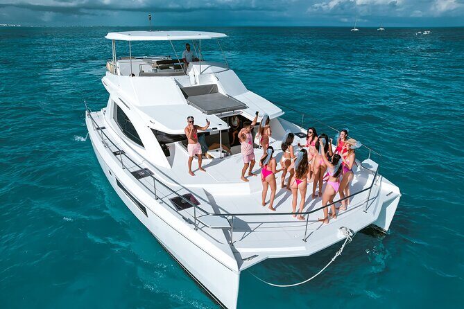 Cancun Private Catamaran for Bachelorette Party  51 Leopard - An In-Depth Look at the Cancun Catamaran Experience