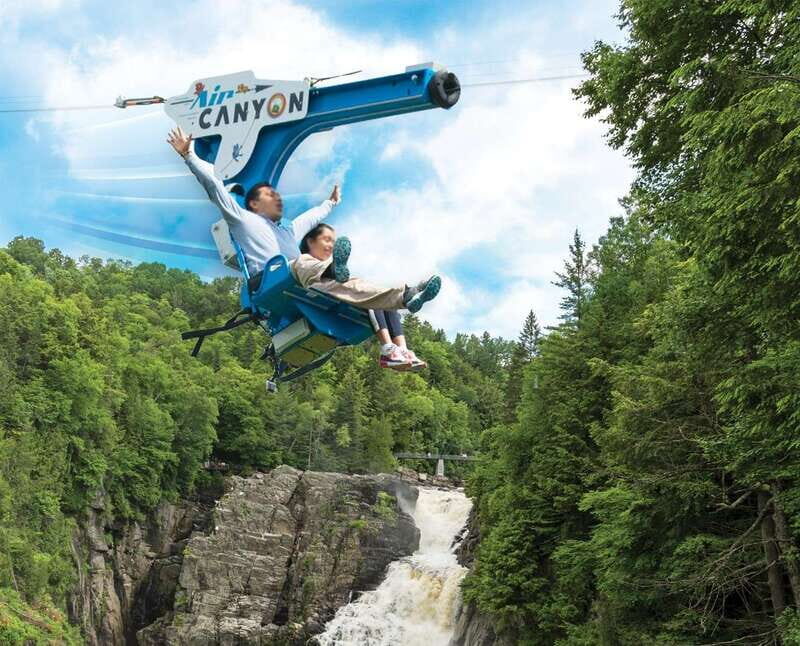 Canyon Sainte Anne: Air Canyon Ride with Park Entry - Value for Money