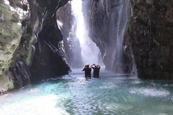 Canyoning in the water - Kourtaliotiko Gorge - The Main Activities: Rappelling and Water Jumps