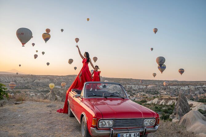 Cappadocia Classic Car Sunset or sunrise - Discovering Cappadocia with a Classic Car