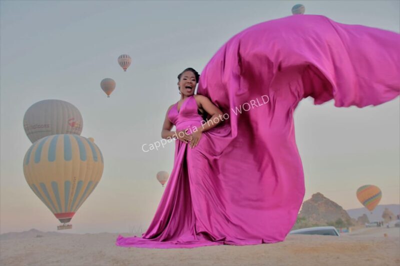 Cappadocia Photoshoot with Flying Dress - A Close Look at the Cappadocia Photoshoot with Flying Dress