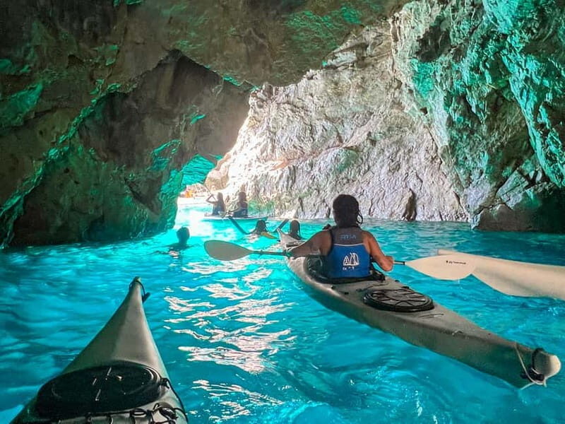 Capri: Caves and Beaches Kayaking Tour with GoPro Photos - Key Points