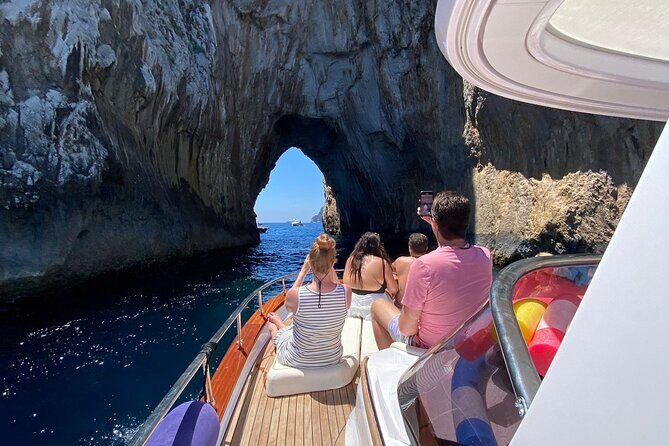 Capri Full Day SemiPrivate Boat Tour and City Visit from Positano - Key Points