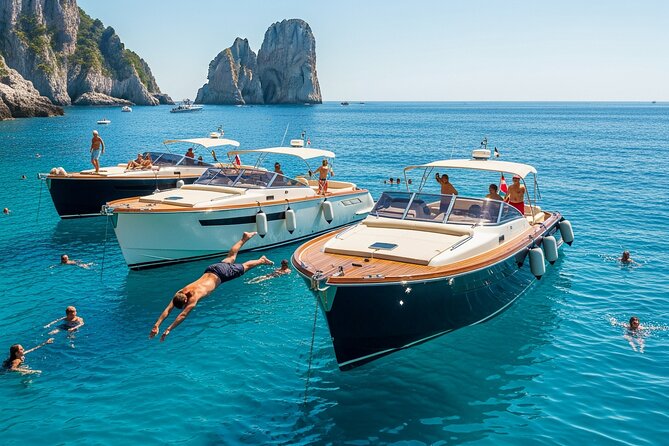 Capri in a Day from Positano by Premium Boat Tour + City Visit - Grotta dei Santi and Grotta Verde: color, light, and swim potential