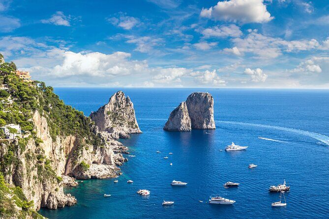 Capri Island Boat Tour from Amalfi with Snorkeling | Small Group - Key Points