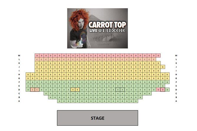 Carrot Top at the Luxor Hotel and Casino - FAQs