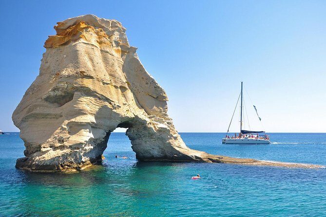 Catamaran Full Day Cruise: Poliegos - Kleftiko - Lunch on Board: A Greek Feast