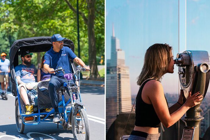 Central Park Pedicab Tour with Top of the Rock Access - Key Points