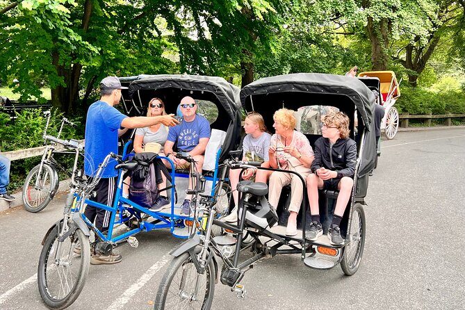 Central Park privet pedicab delux tour -1 hour - Key Points