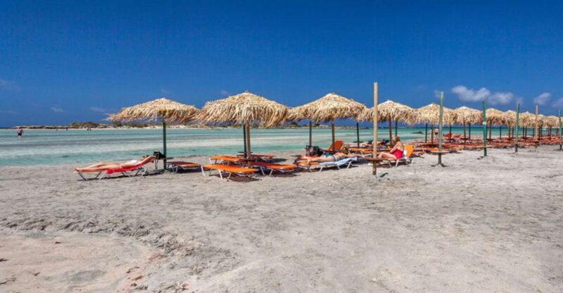 Chania: Elafonisi and Milia Mountain with Loungers and Lunch - Key Points