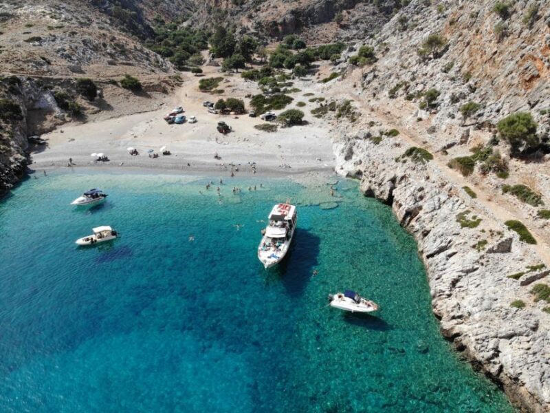 Chania: Menies Beach & Chironisia Bay Cruise with Snorkeling - The Experience in Detail