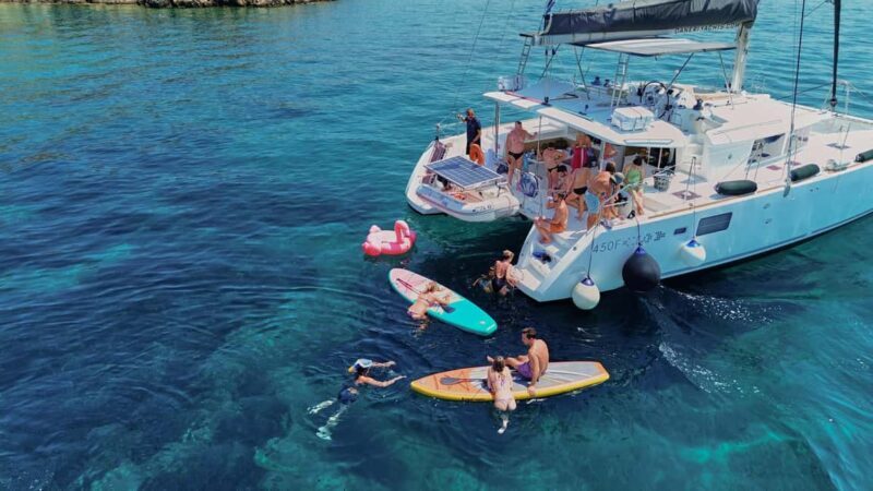 Chania Old Port: All-inclusive Catamaran Trip Agioi Theodori - Key Points