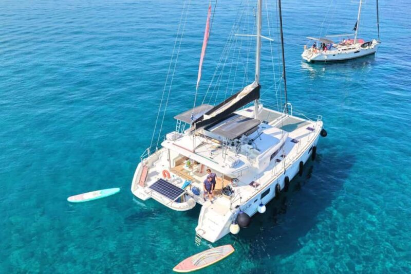 Chania Old Port: All-inclusive Catamaran Trip Agioi Theodori - FAQ