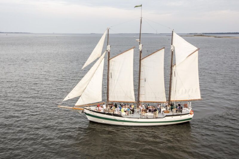 Charleston: Schooner Sailing Harbor Tour & Dolphin Watch - Key Points