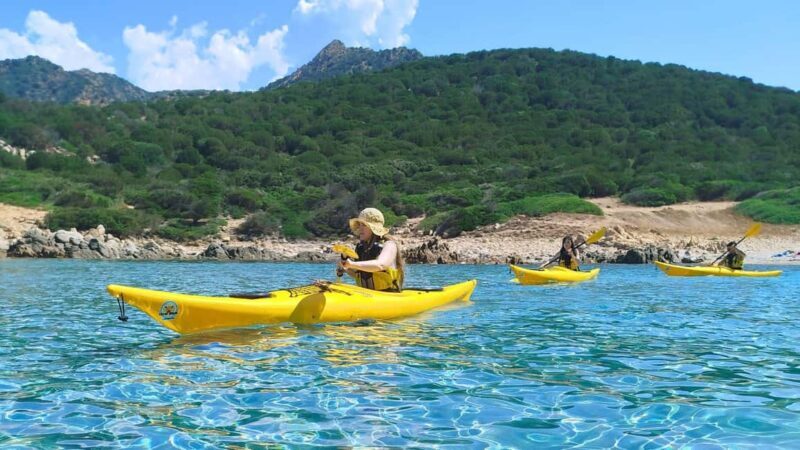 Chia: kayak tour to Tuerredda with snorkeling - Key Points