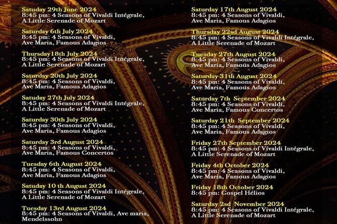 Classical Music Concert Saint Germain des Prés Church - The Practicalities