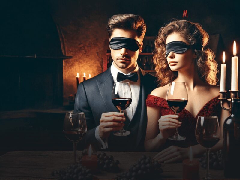 Cologne: Black wine tasting with secret station - Haus der Manufakturen - Key Points